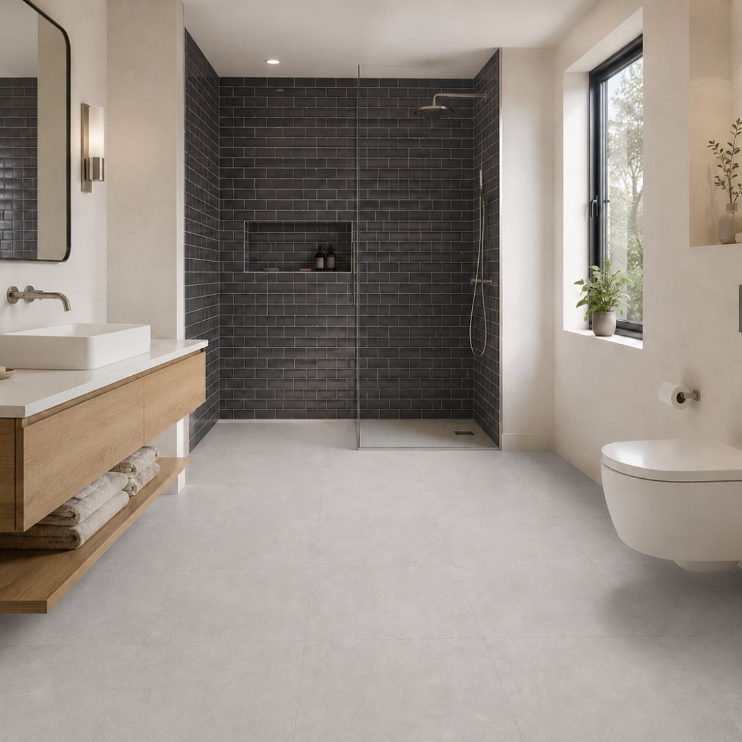 AL 1516 Plain and texture Bathroom Tiles - My Home Studio